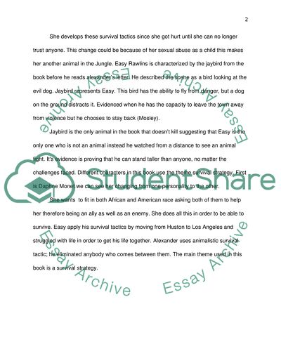 Devil in a blue dress analysis essay picture