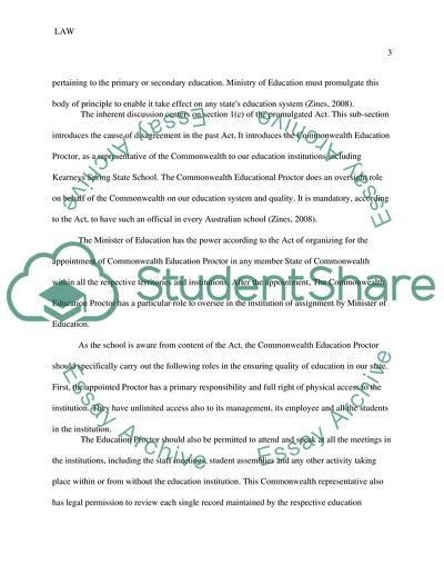 Relationship between the Act and the Government