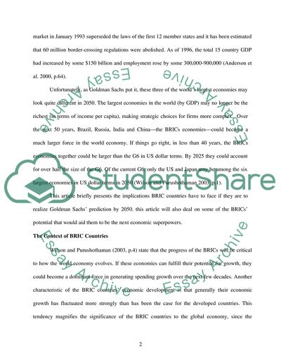 The Implications of Goldman Sachss Forecast for Economies and Firms