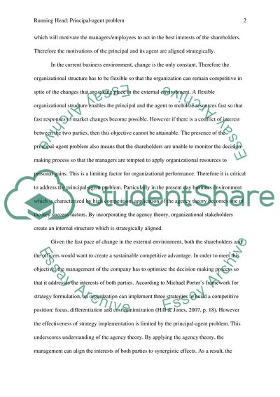 Perceived managerial discretion and market competition (Principal-agent problem)