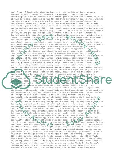 Behavioral Theories of Leadership