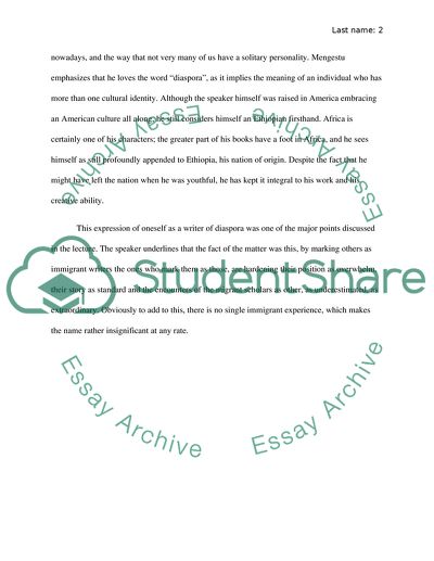 Dinaw Mengestu - Ethiopian-American Writer