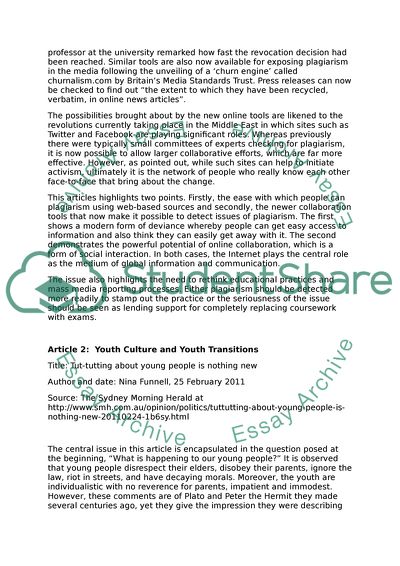 Sociological Concepts From the Media