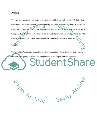 Safety of Electronic Cigarettes for Smoking Cessation