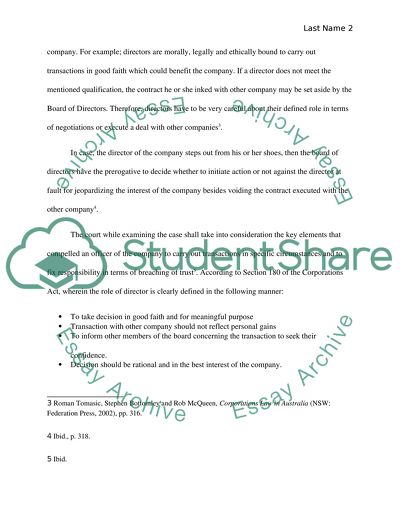 Company Law and Corporations Act 2001