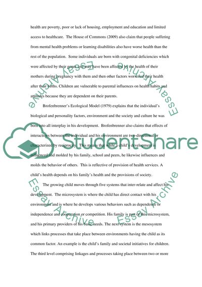 Inequalities of Health in Childhood