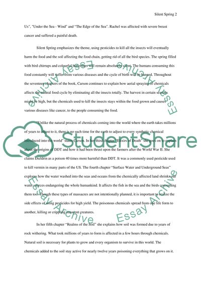 Silent Spring - the Voice of a Conscience