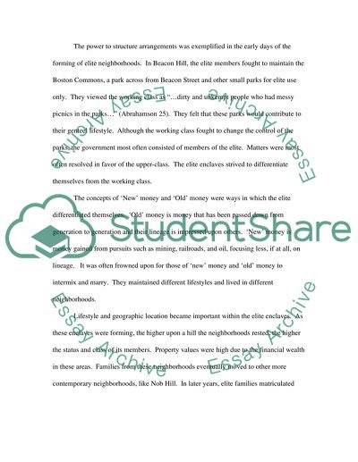 Urban Enclaves Issues