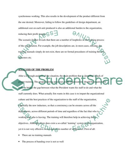 Developing Appropriate Training