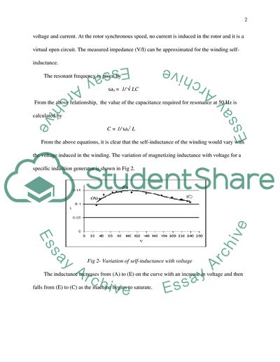 thesis on induction generators