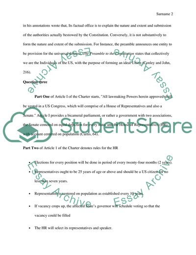 The Significance Of The Article of Confederation
