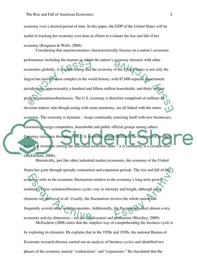 The rise and Fall of American Economics