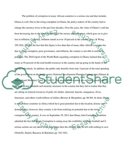 Sports Corruption in Ghana