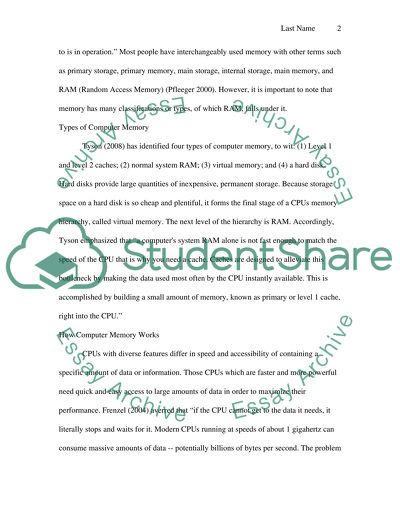 COMPUTER RESEARCH PAPER (YOU PICK TOPIC)