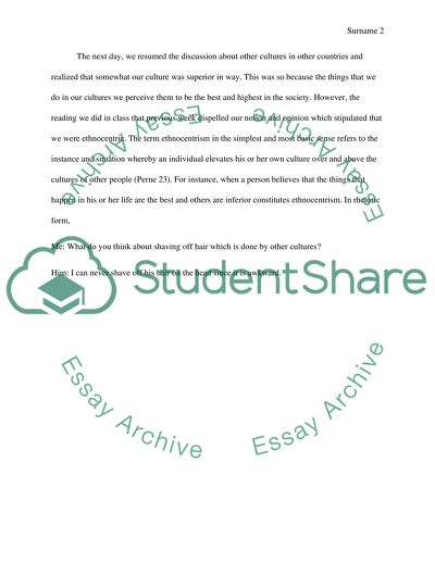 Cultural Relativism and Ethnocentrism