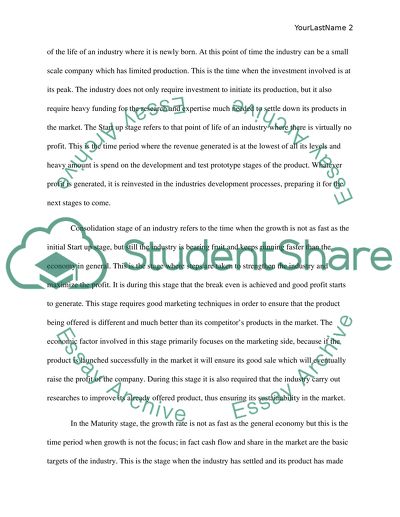 Industrial Life Cycle