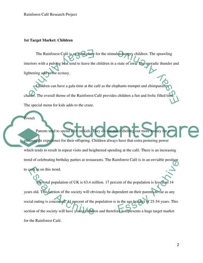 The Management of the Rainforest Cafe