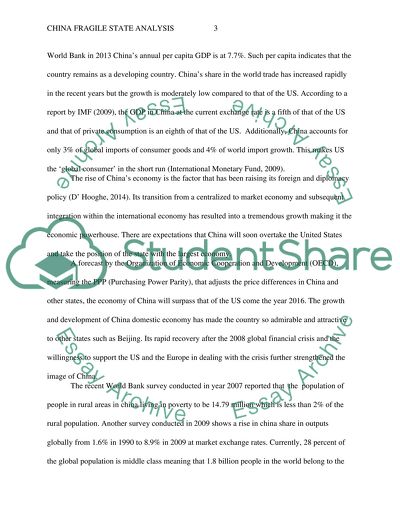 China Fragile State Analysis