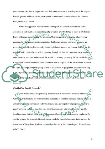Monetarization of Environmental Assets