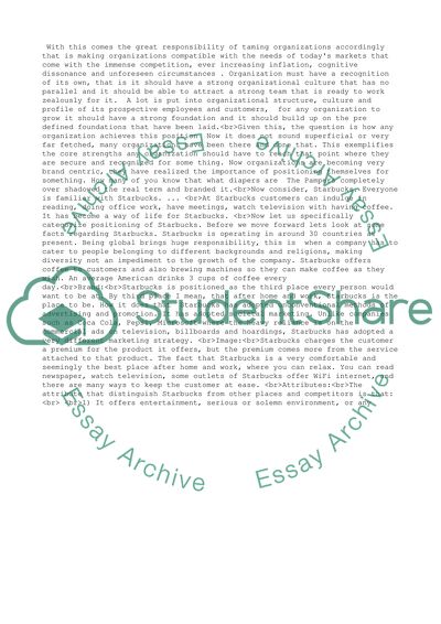 Global Marketing of Starbucks