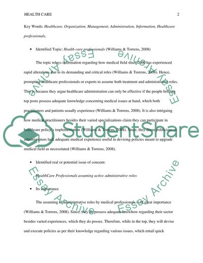 Health Care Professionals