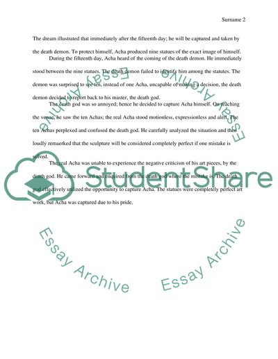 Critical Analysis of Two Stories