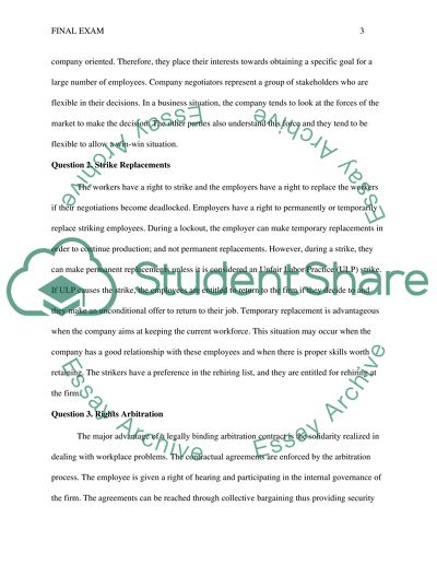 Distributive, Integrative Bargaining and Strike Replacements