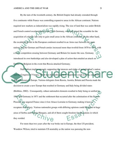 America and the Great War