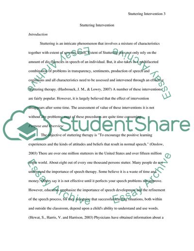 Two Different Approaches to Stuttering Intervention