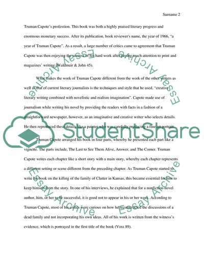 In Cold Blood by Truman Capote