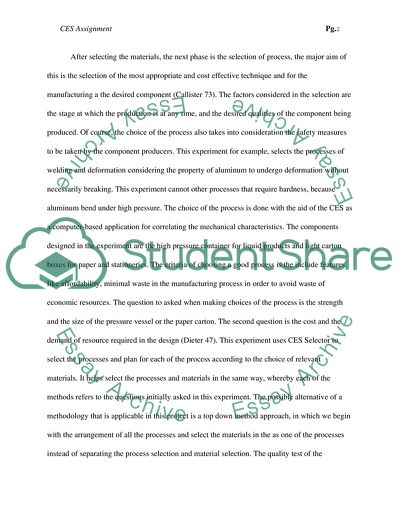 Overview of the Materials Selection Process