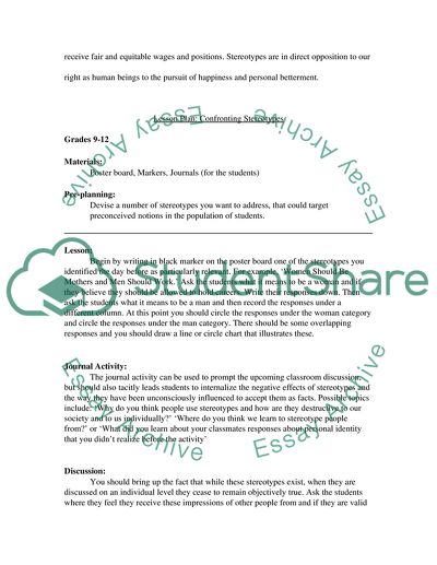 Confronting Stereotypes