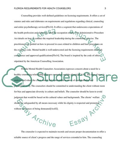 Florida Requirements to Be a Mental Health Counselor, Marriage, and Family Therapist