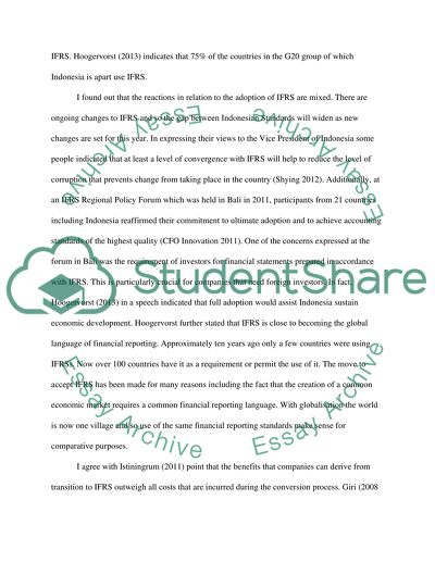 The Indonesian Financial Accounting Standards