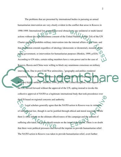 term paper on humanitarian intervention