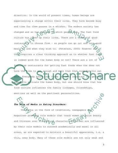 Eating Disorders and the Media