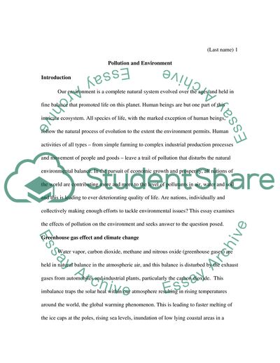 What Effects Does Pollution Have on the Environment