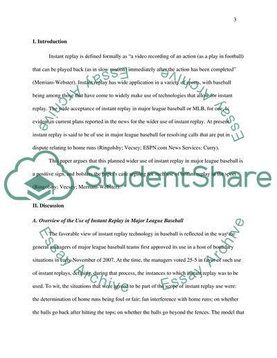 Instant Replay in Major League Baseball