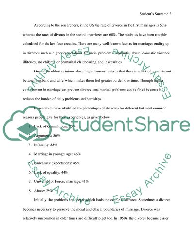 Increased Divorce Rates in the US