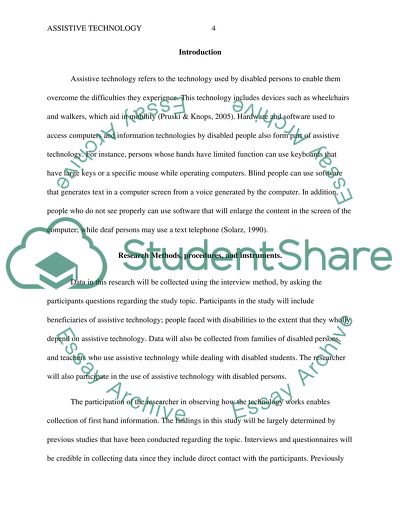 assistive technology essay conclusion