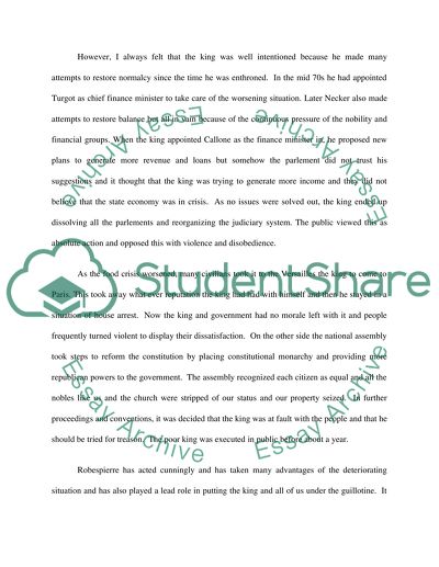 European History, The French Revolution