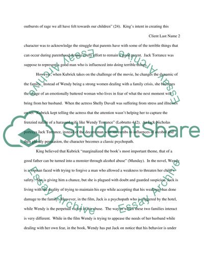 The Shining:Adaptation from Book to Film