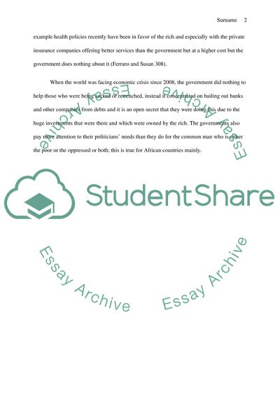 The Idea of Government in terms of Anthropology