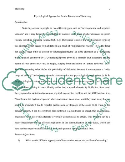 Stuttering research paper picture