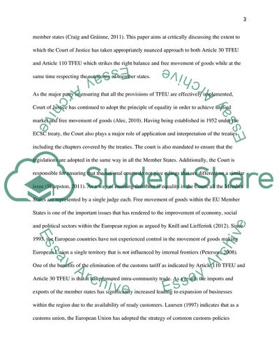 The Treaty on the Functioning of the European Union