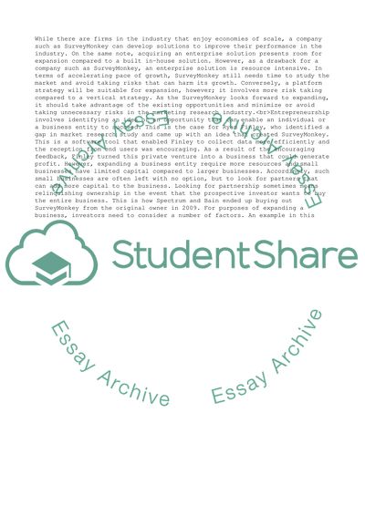 SurveyMonkey in 2014 - Strategic Management