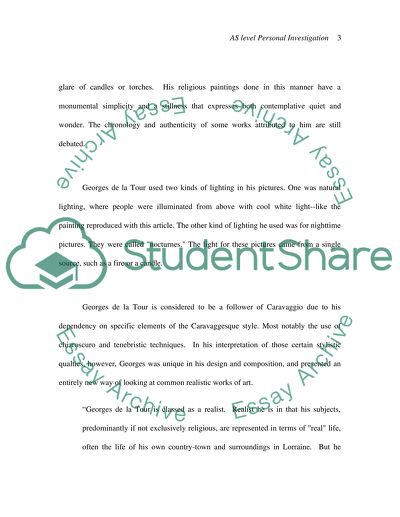 Caravaggio, Vincent van Gogh, Picasso, Matisse, Georges de la Tour