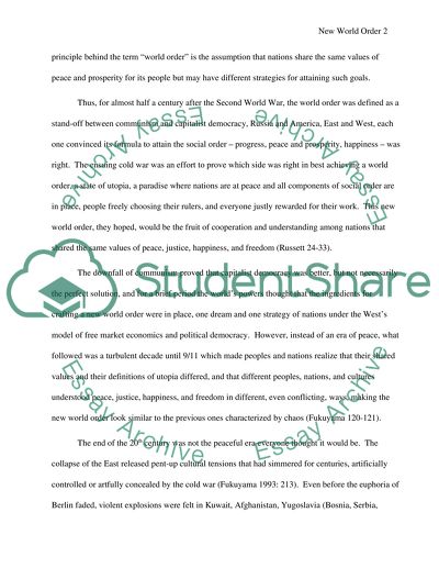 New World Order, Old World Mess