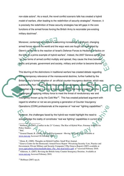 What Is the Hybrid Warfare and What Challenges Does It Present