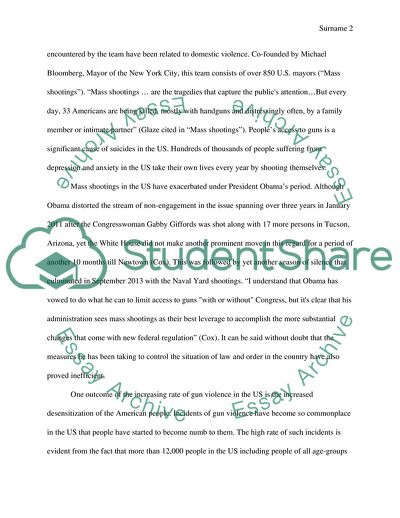 Gun and Violence in the USA